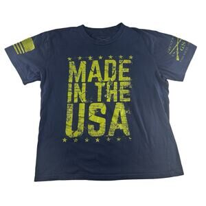 Grunt Style “Made in the USA “ Navy blue/ yellow Size XL